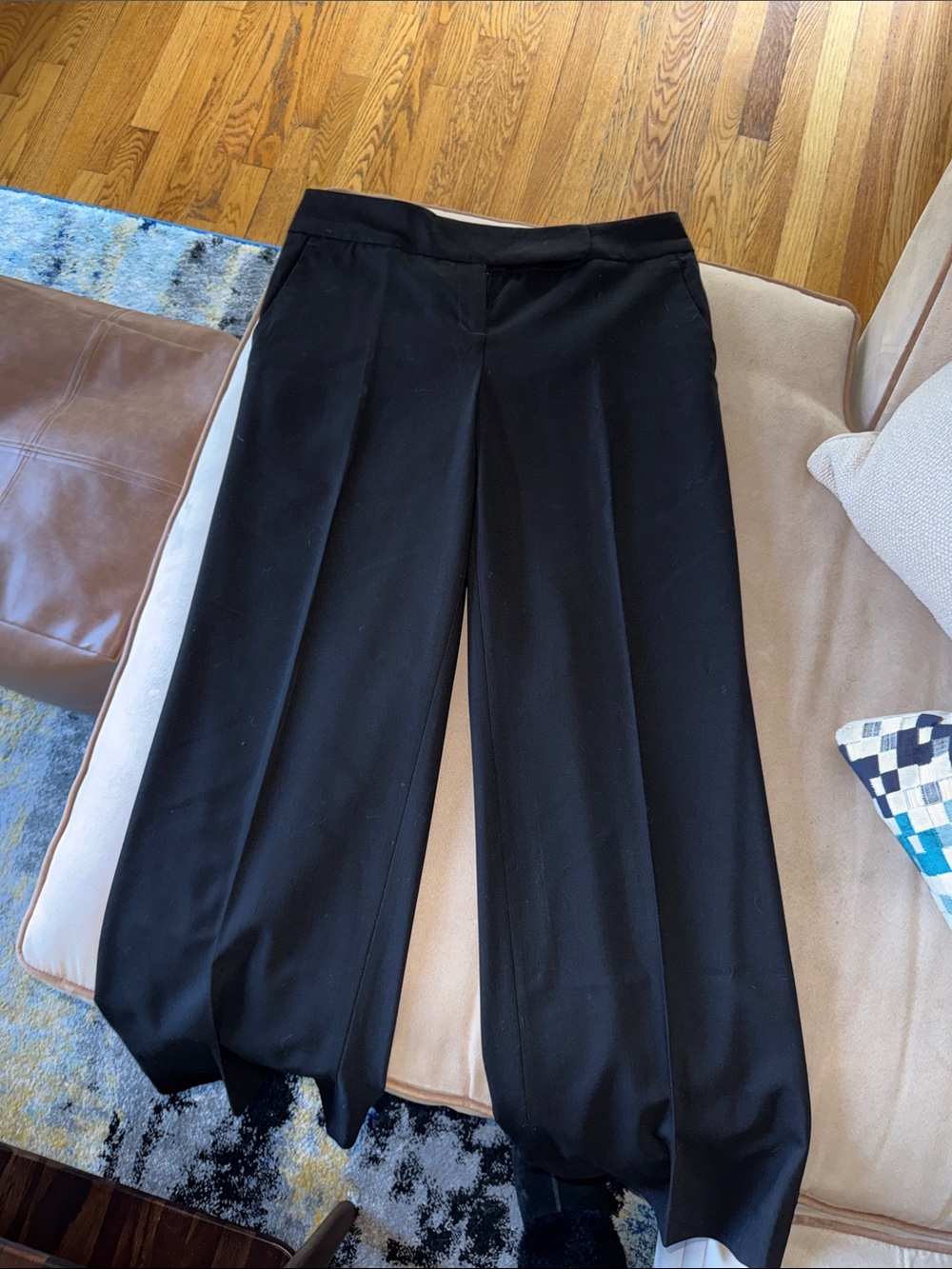 Talbots Black Wide-Leg Dress Pants